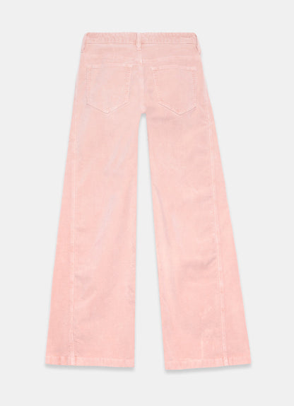 Pink Corduroy Wide Trousers