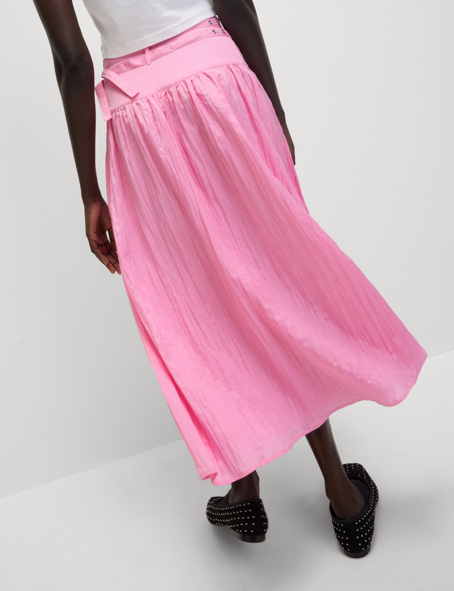 Belted Midaxi Skirt
