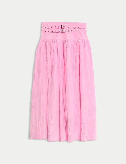 Belted Midaxi Skirt