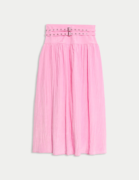 Belted Midaxi Skirt