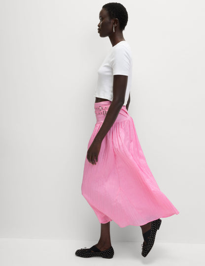 Belted Midaxi Skirt