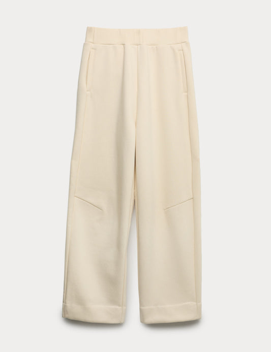 Brushed Barrel Leg Ankle Grazer Joggers