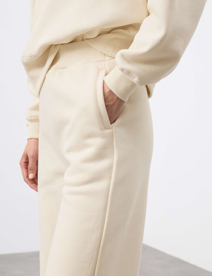 Brushed Barrel Leg Ankle Grazer Joggers