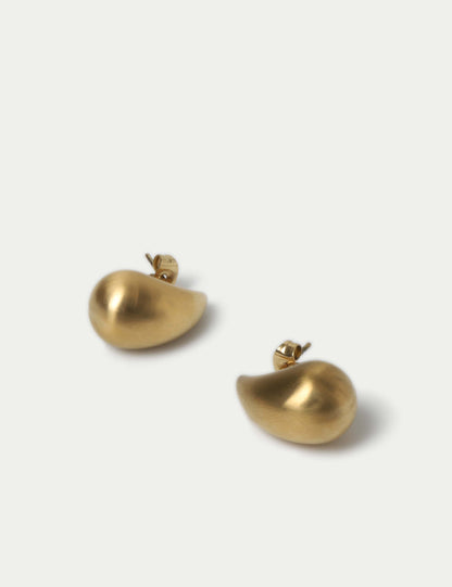 Brushed Dome Earrings