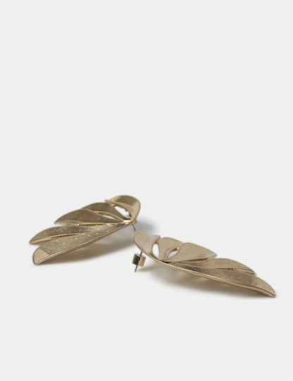 Brushed Leaf Earrings