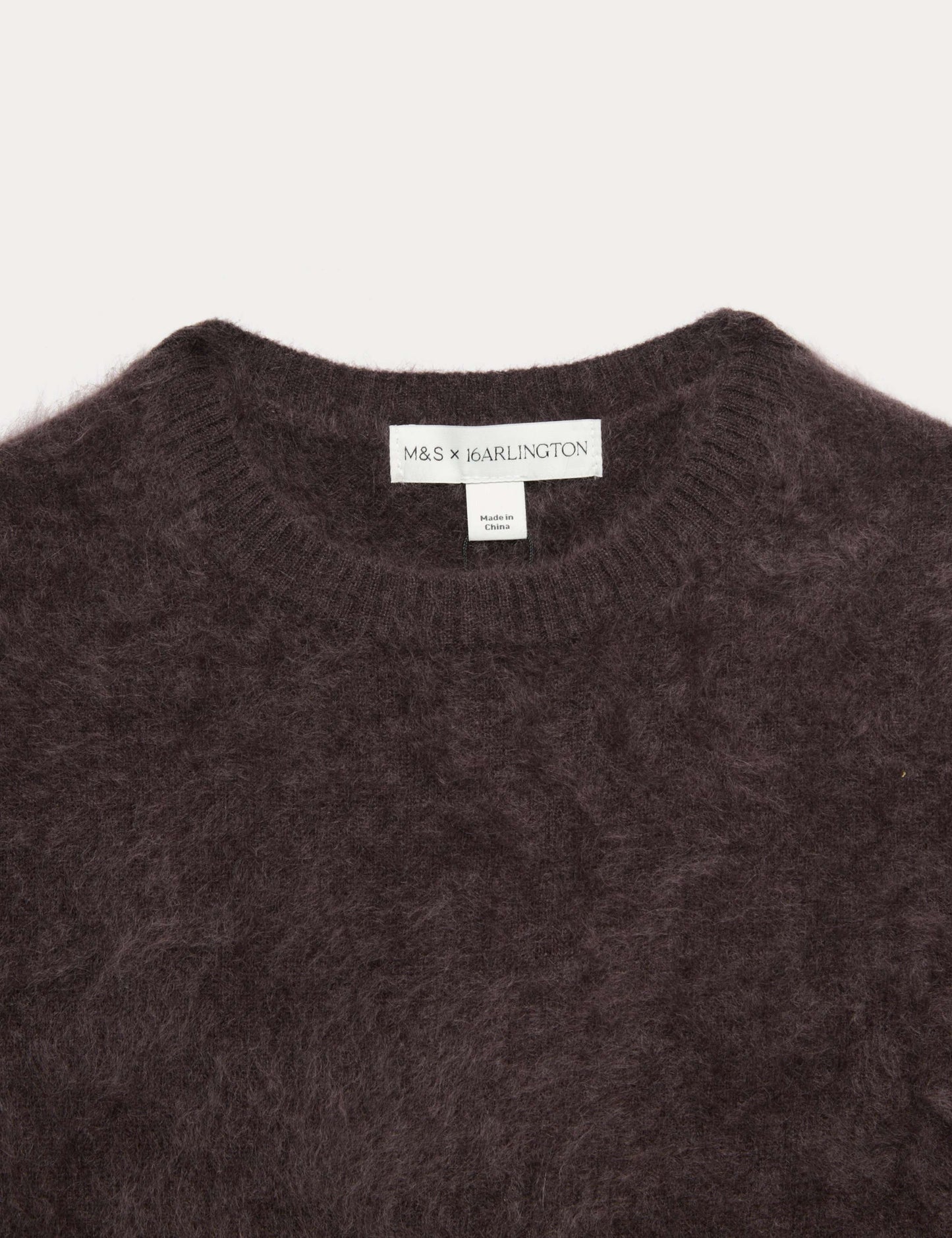 Brushed Pure Cashmere Cropped Knitted Top
