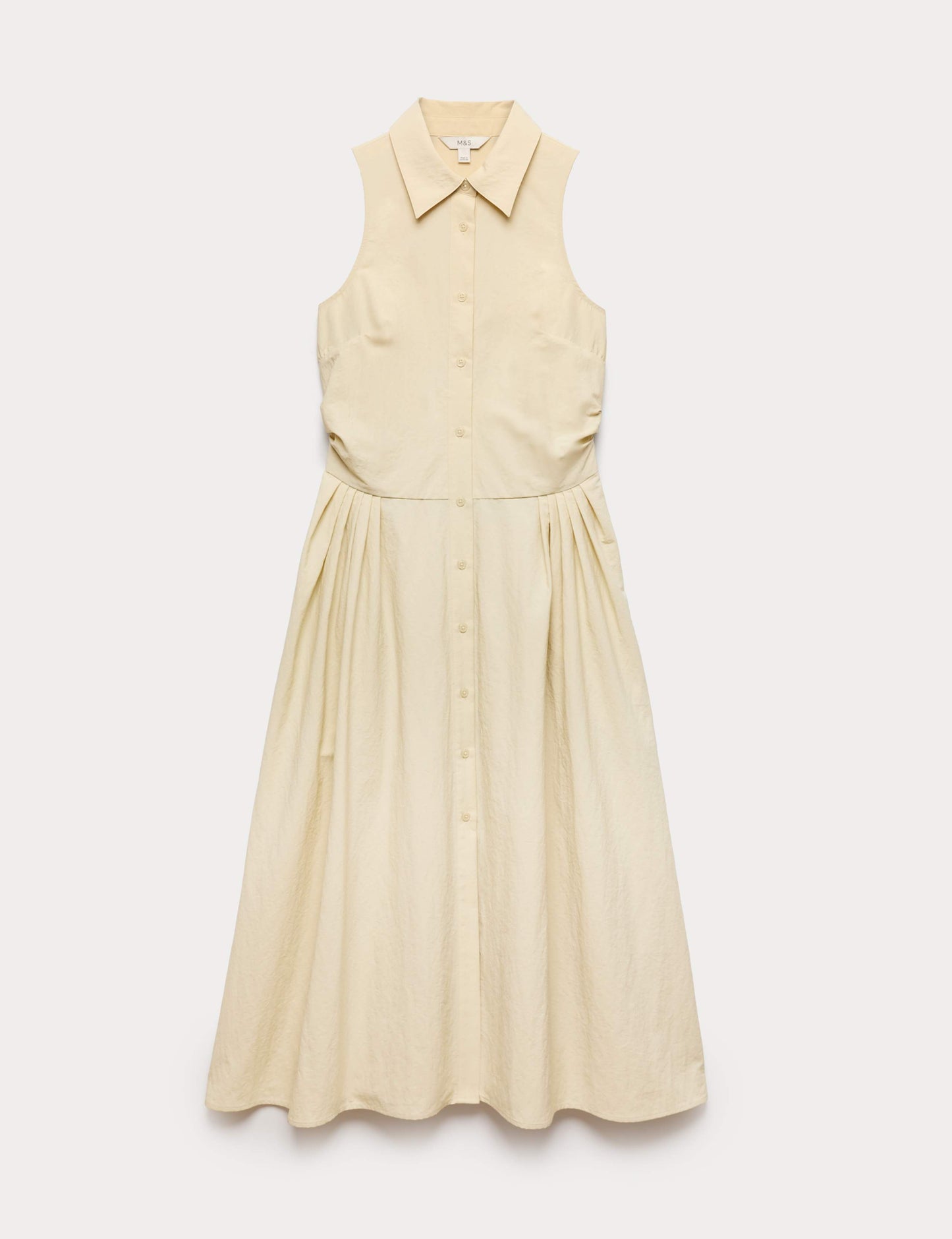 Button Through Midi Shirt Dress