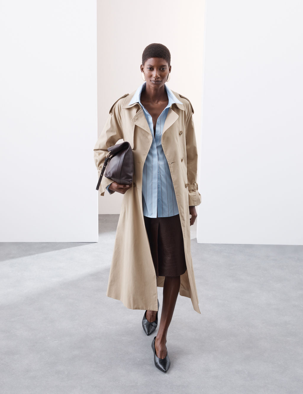 Cotton Rich Longline Trench Coat