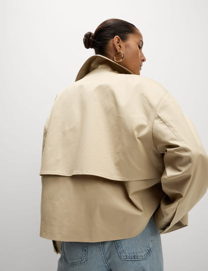 Cotton Rich Short Trench Coat