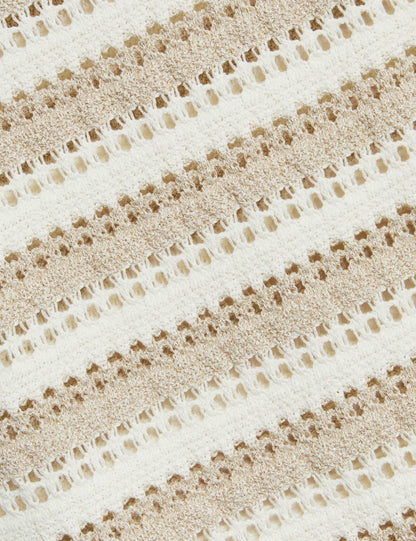 Cotton Rich Striped Knitted Dress