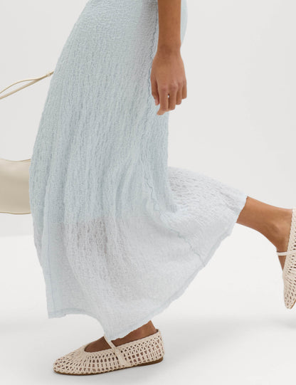 Cotton Rich Textured Midaxi Column Dress