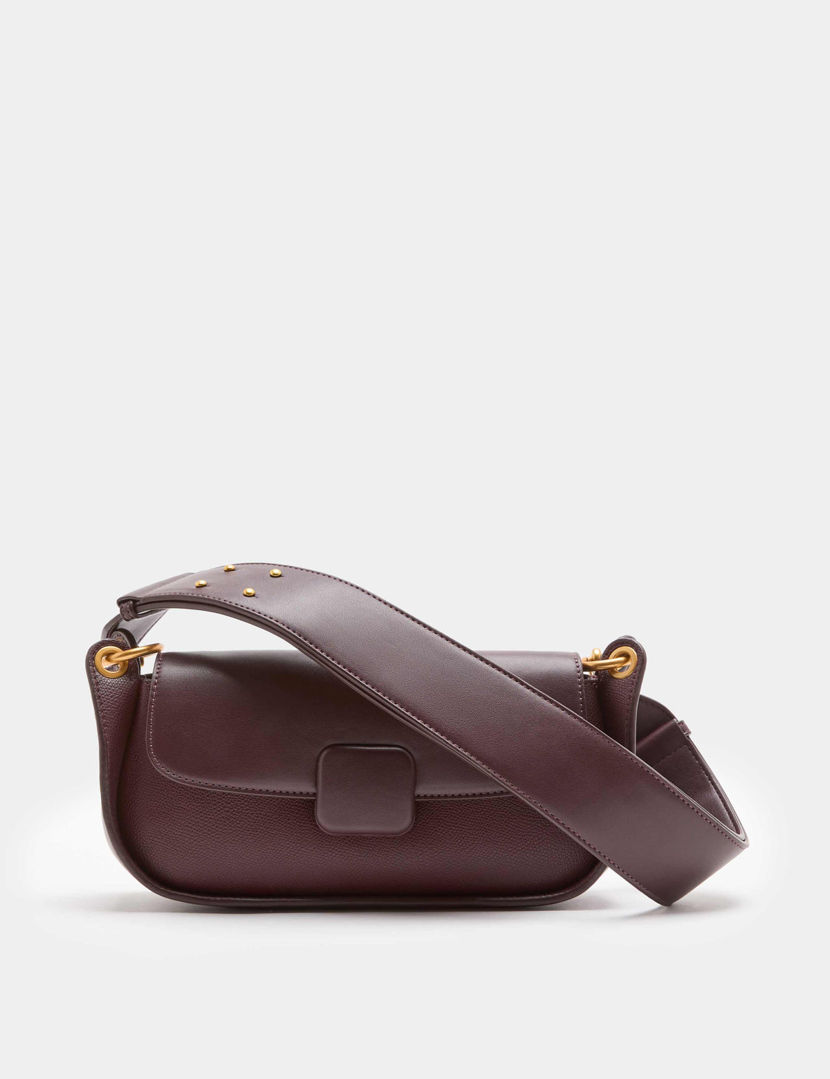 Covered Hardware Studded Shoulder Bag