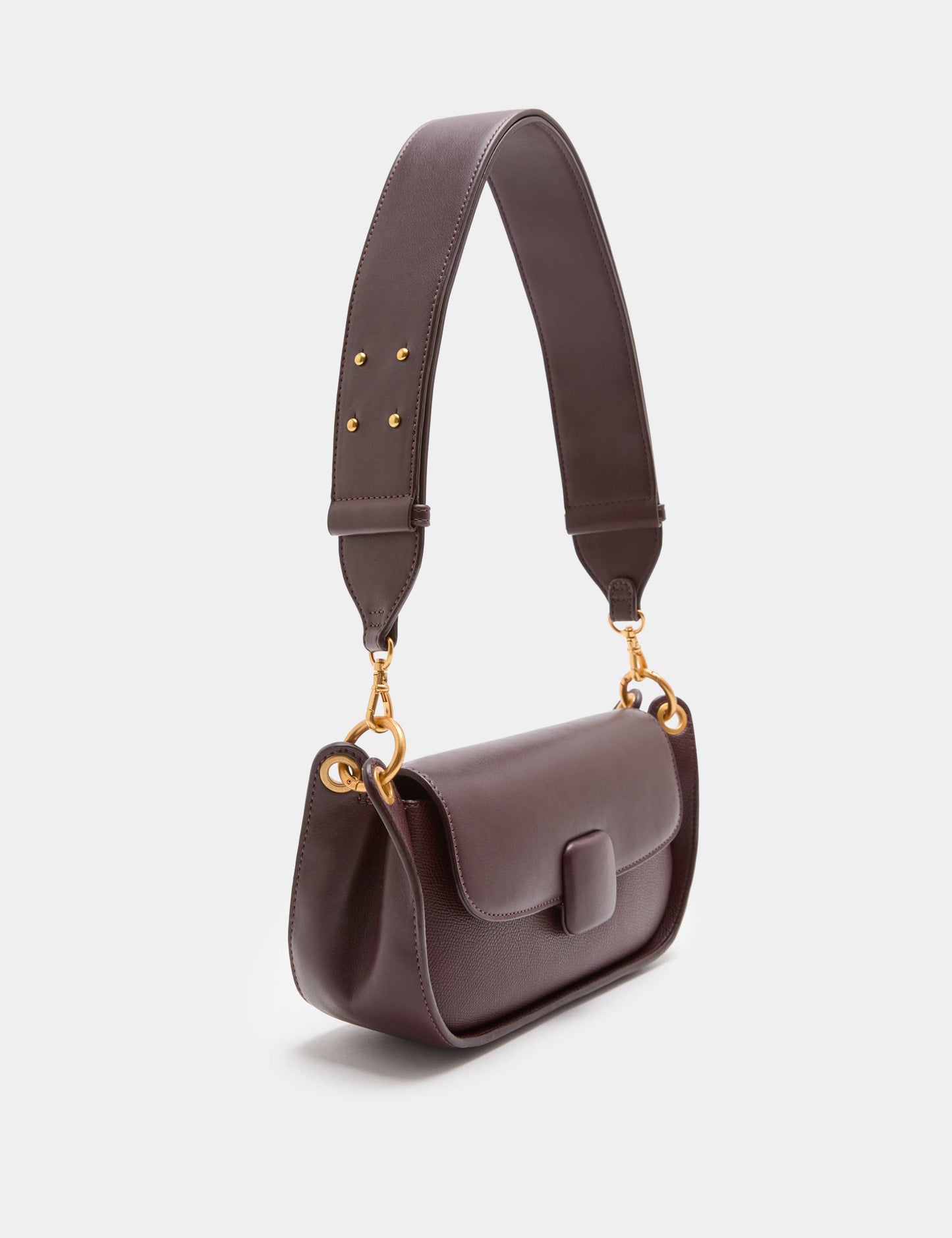 Covered Hardware Studded Shoulder Bag