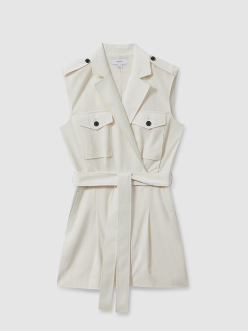 Wool Blend Double Breasted Playsuit