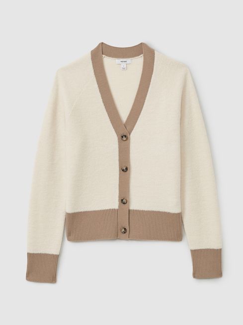 Wool Colourblock Cardigan