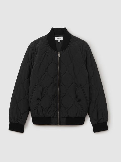 Quilted Bomber Jacket