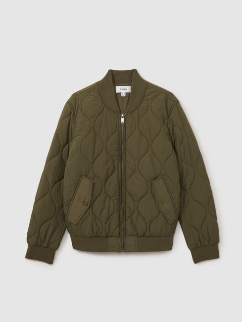 Quilted Bomber Jacket