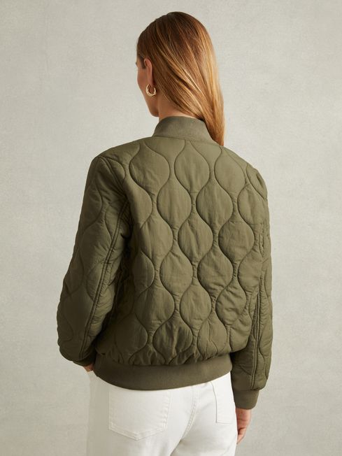 Quilted Bomber Jacket