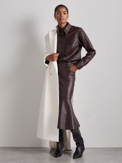 Atelier Wool and Cashmere Longline Coat