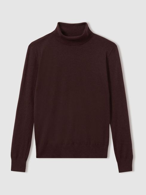 Merino Wool Roll Neck Jumper