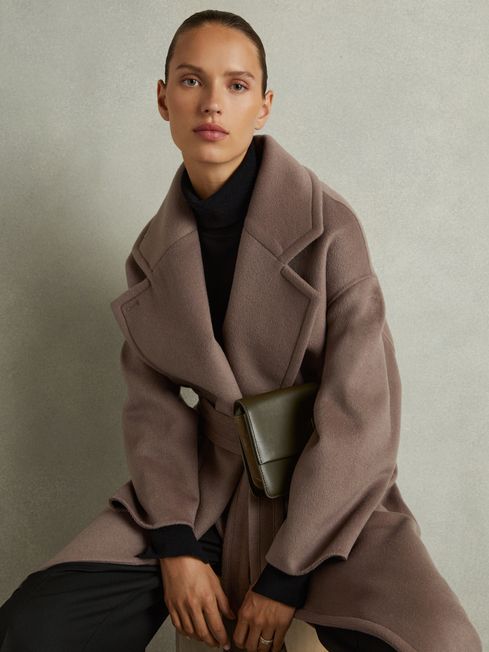 Wool-Blend Blindseam Coat