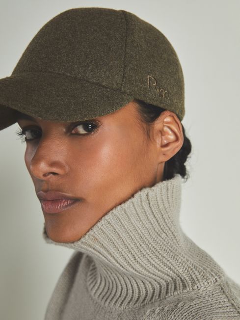 Felted-Tweed Baseball Cap