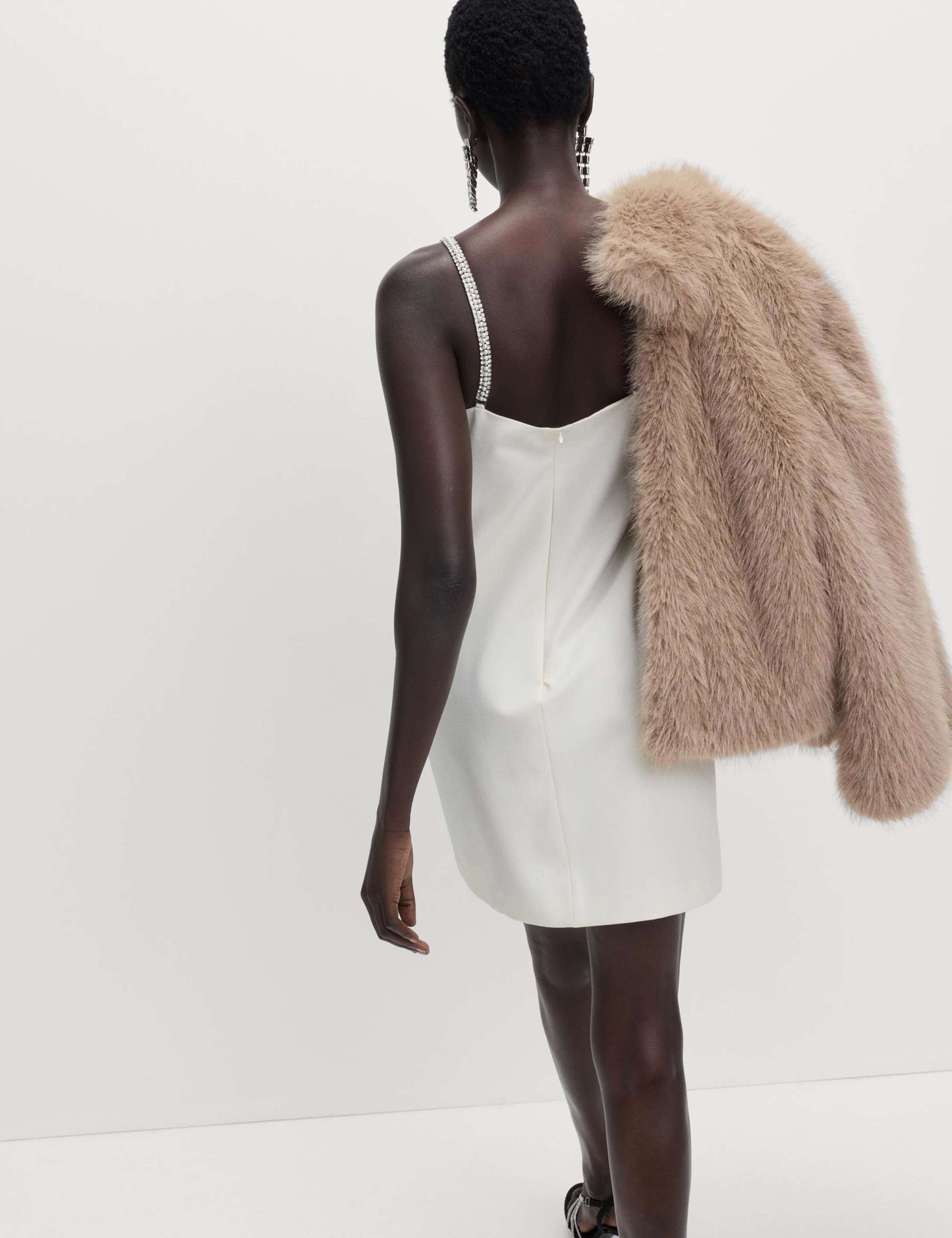 Embellished Bow Detail Mini Dress