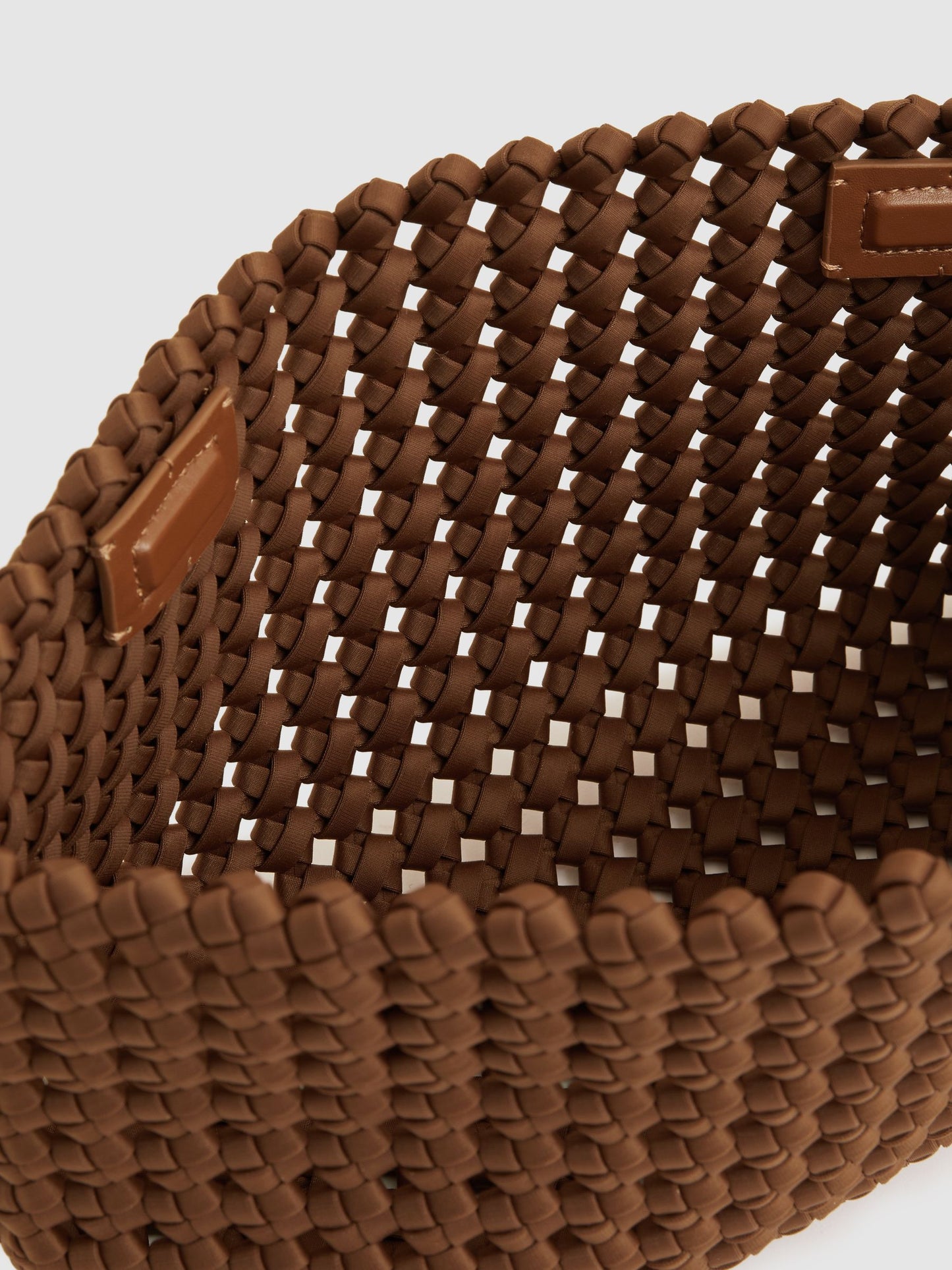 Woven Clutch Bag in Tan