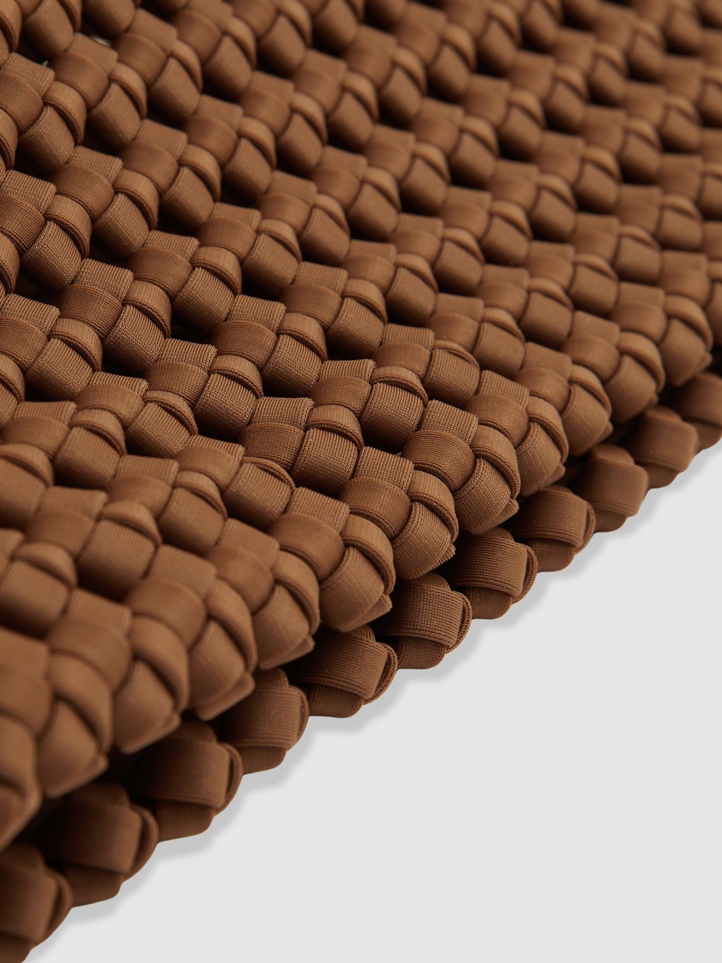 Woven Clutch Bag in Tan