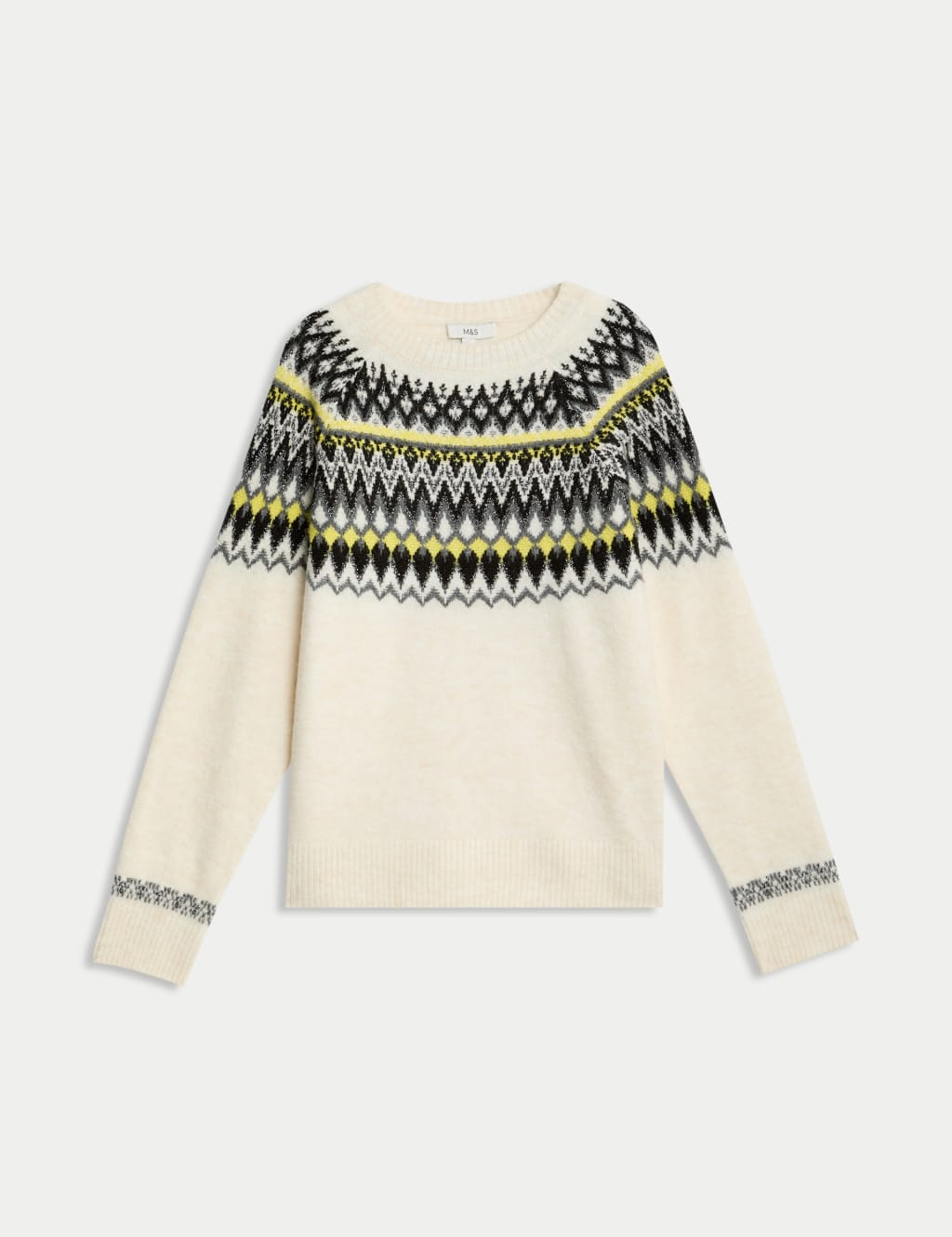 Fair Isle Crew Neck Relaxed Jumper