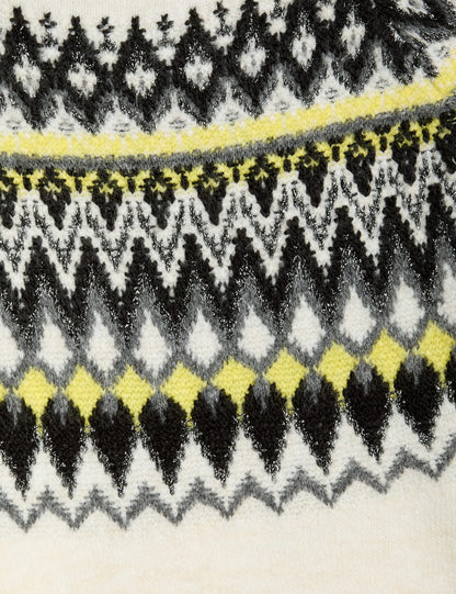 Fair Isle Crew Neck Relaxed Jumper