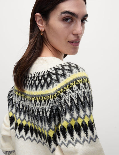 Fair Isle Crew Neck Relaxed Jumper