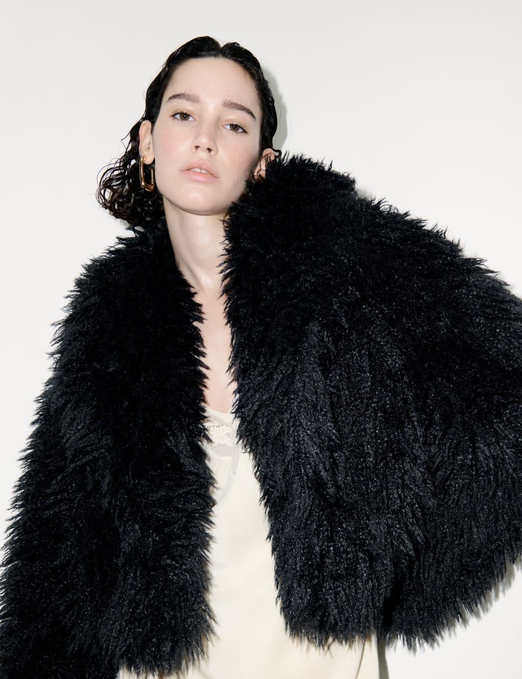 Faux-Fur Collared Jacket