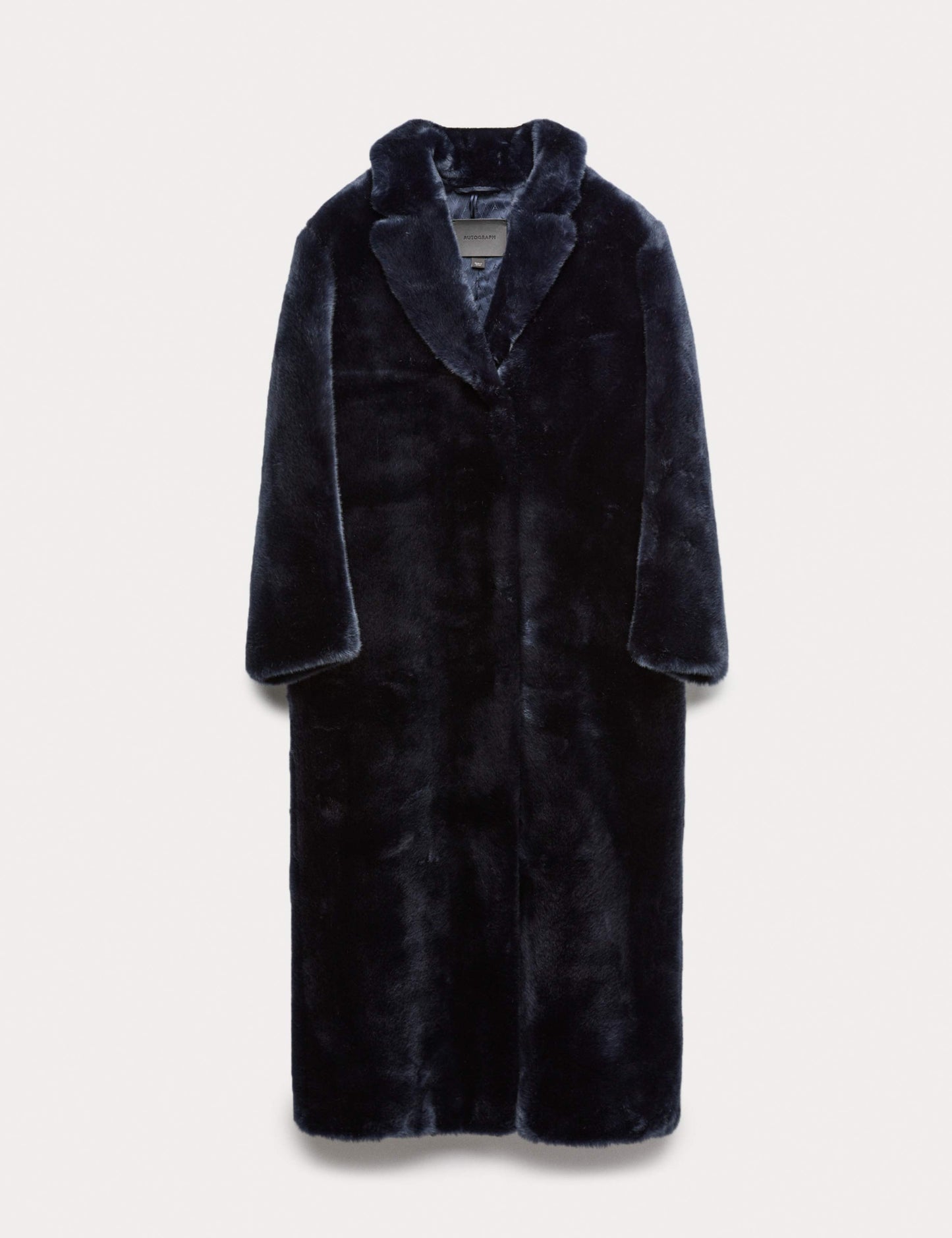 Faux Fur Collared Longline Coat