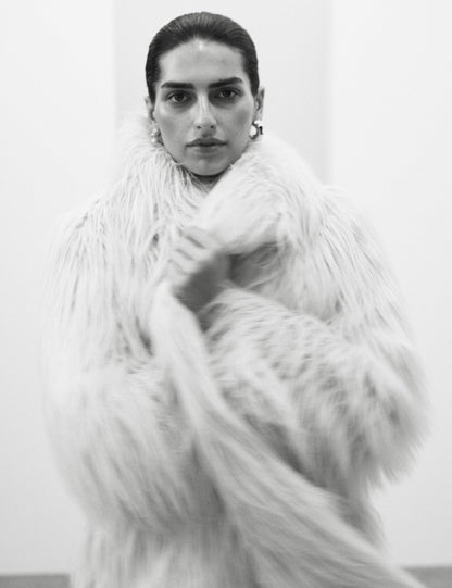 Faux Fur Collared Longline Coat
