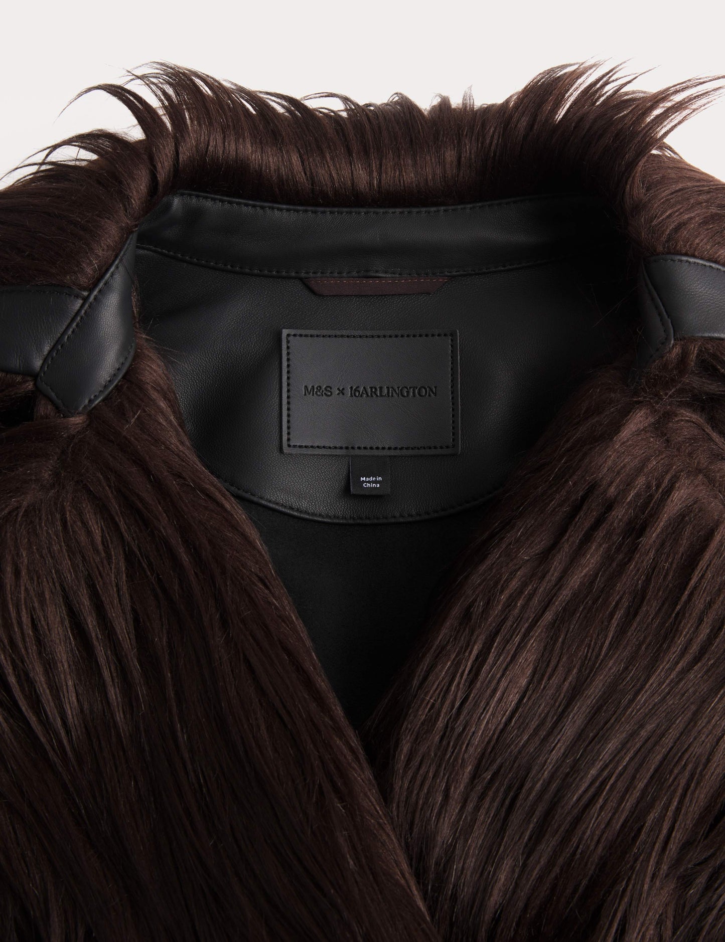 Faux Fur Collared Longline Trench Coat