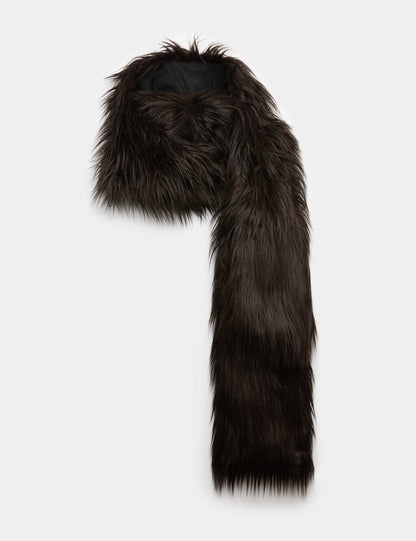 Faux Fur Hooded Scarf