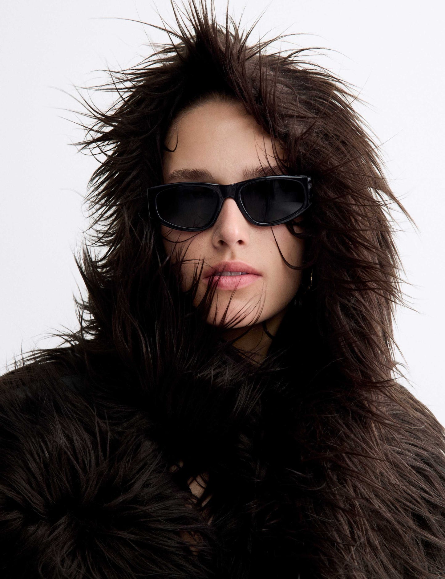 Faux Fur Hooded Scarf