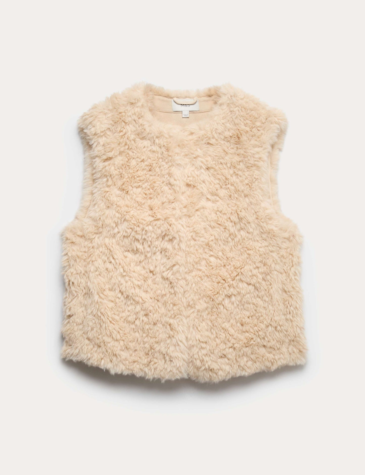 Faux Fur Textured Gilet