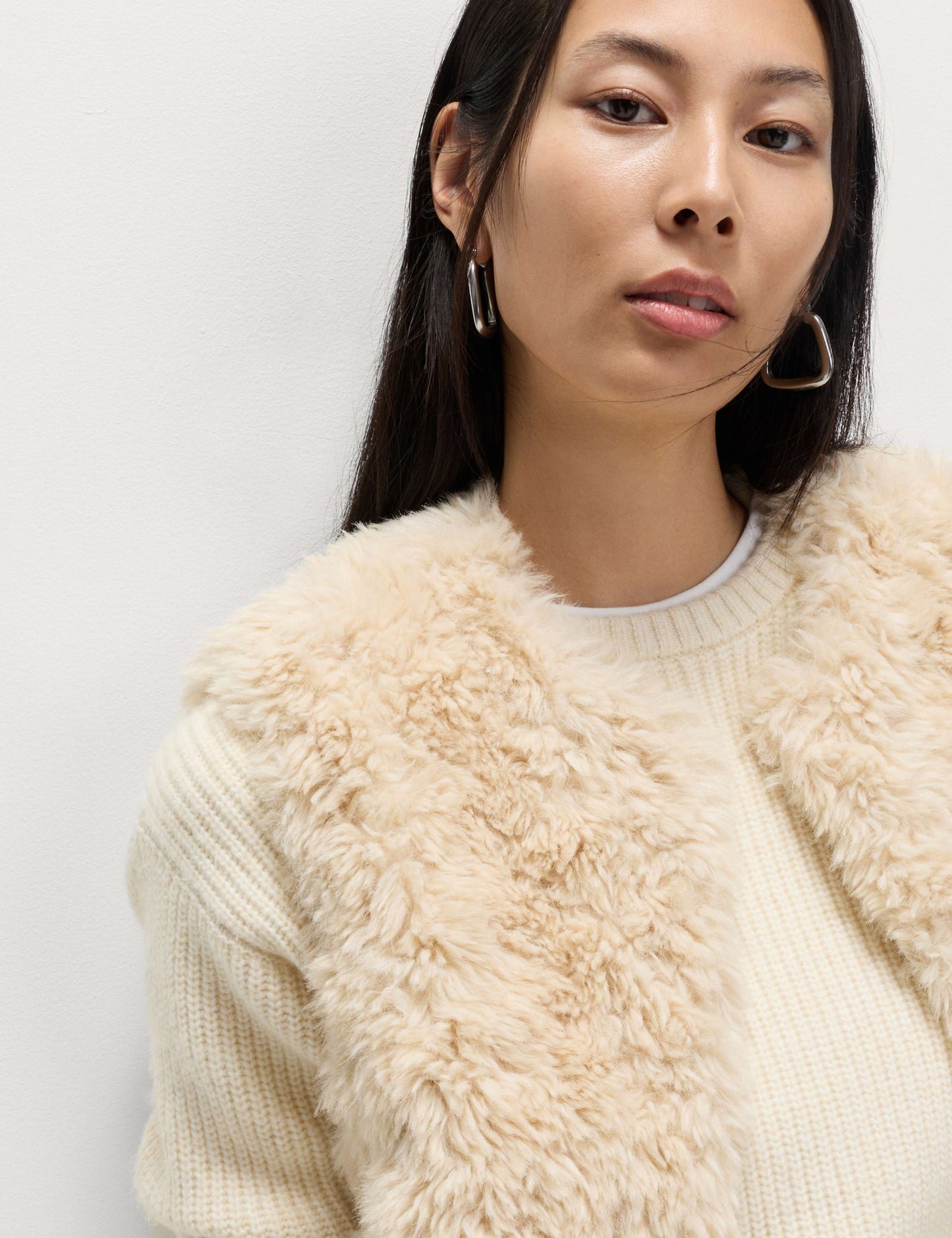 Faux Fur Textured Gilet