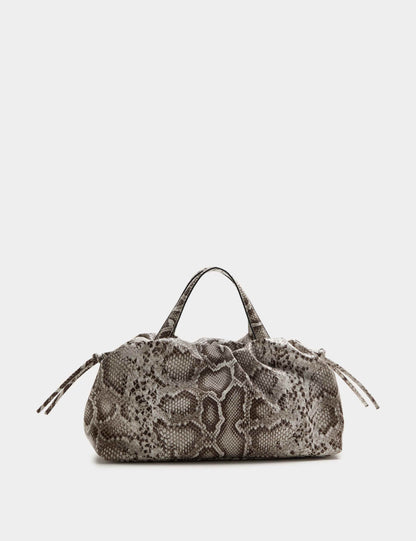 Faux Leather Slouchy Cross Body Bag