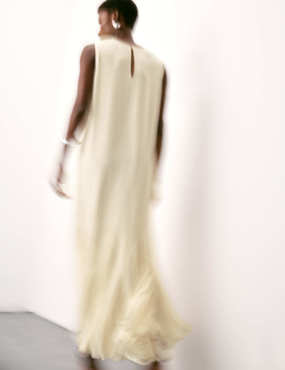 Godet Hem Maxi Dress