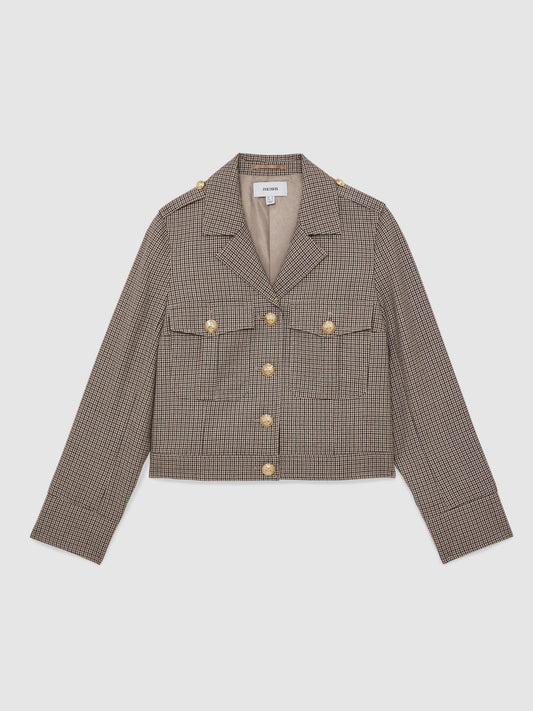 Jacket in Neutral Check