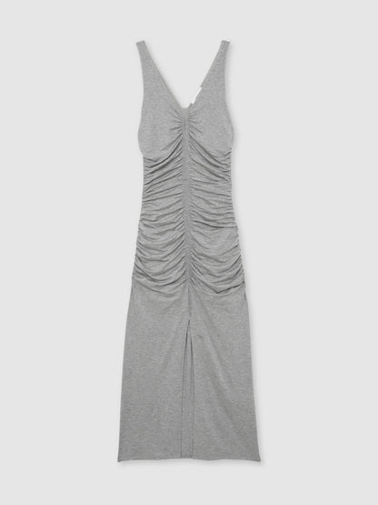 Grey Rushed Dress