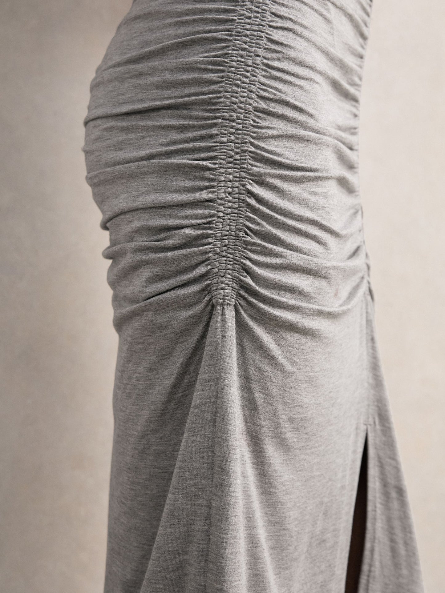 Grey Rushed Dress