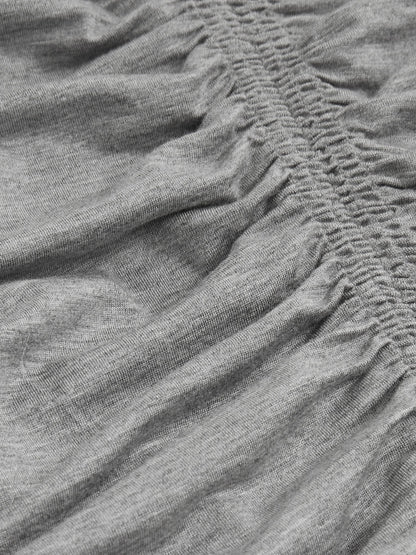 Grey Rushed Dress