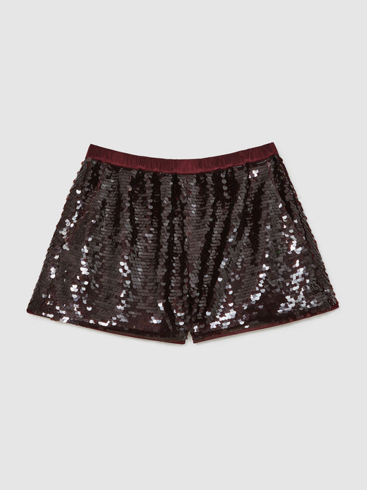 Reiss Shorts in Burgundy