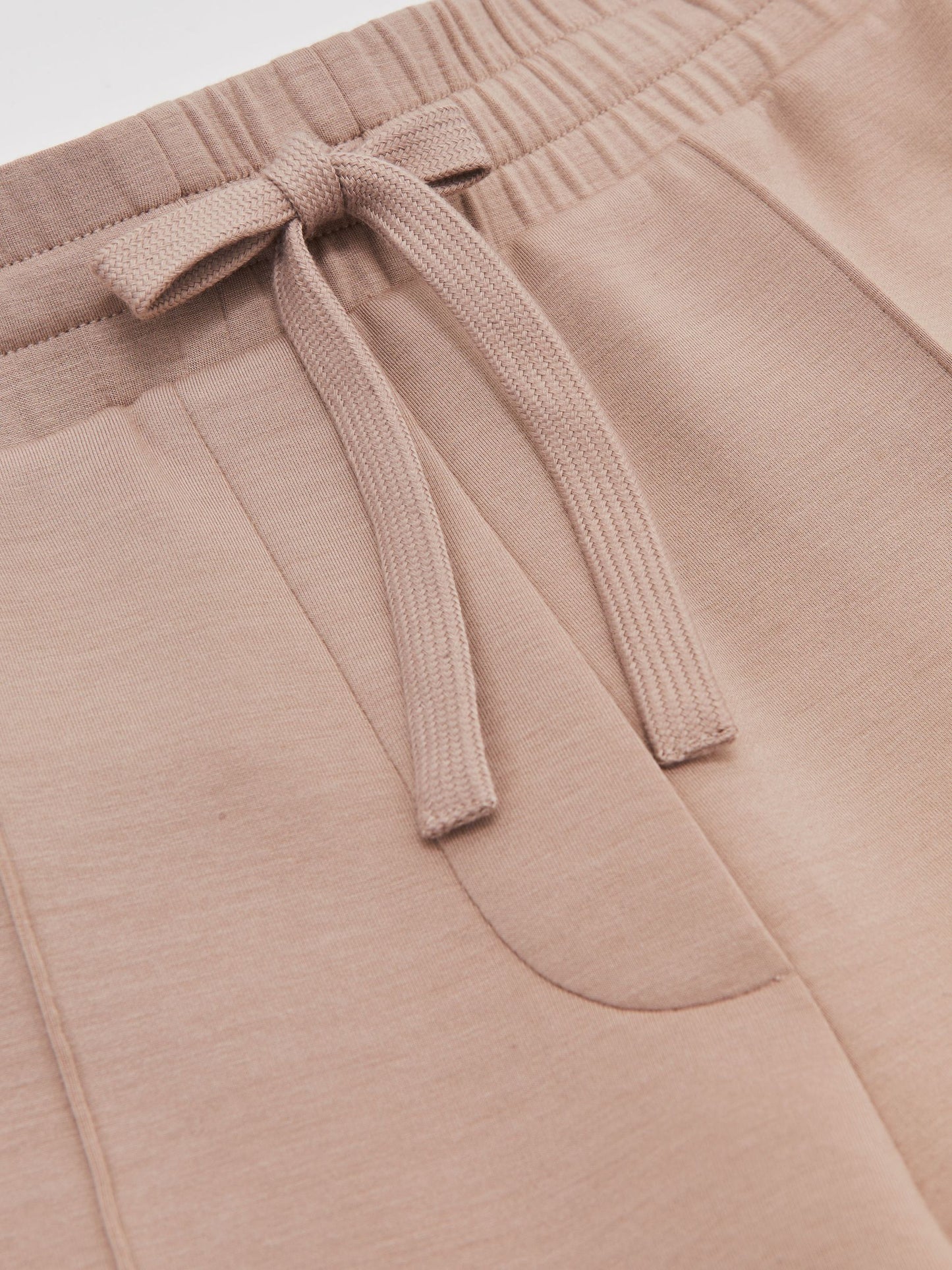 Premium Interlock Tapered Joggers in Taupe Neutral