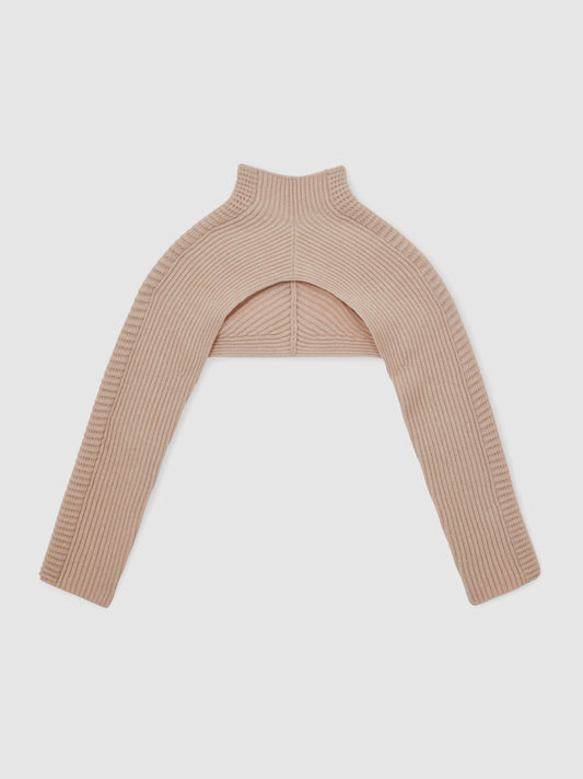 Royal Ballet Cropped Jumper in Blush Pink