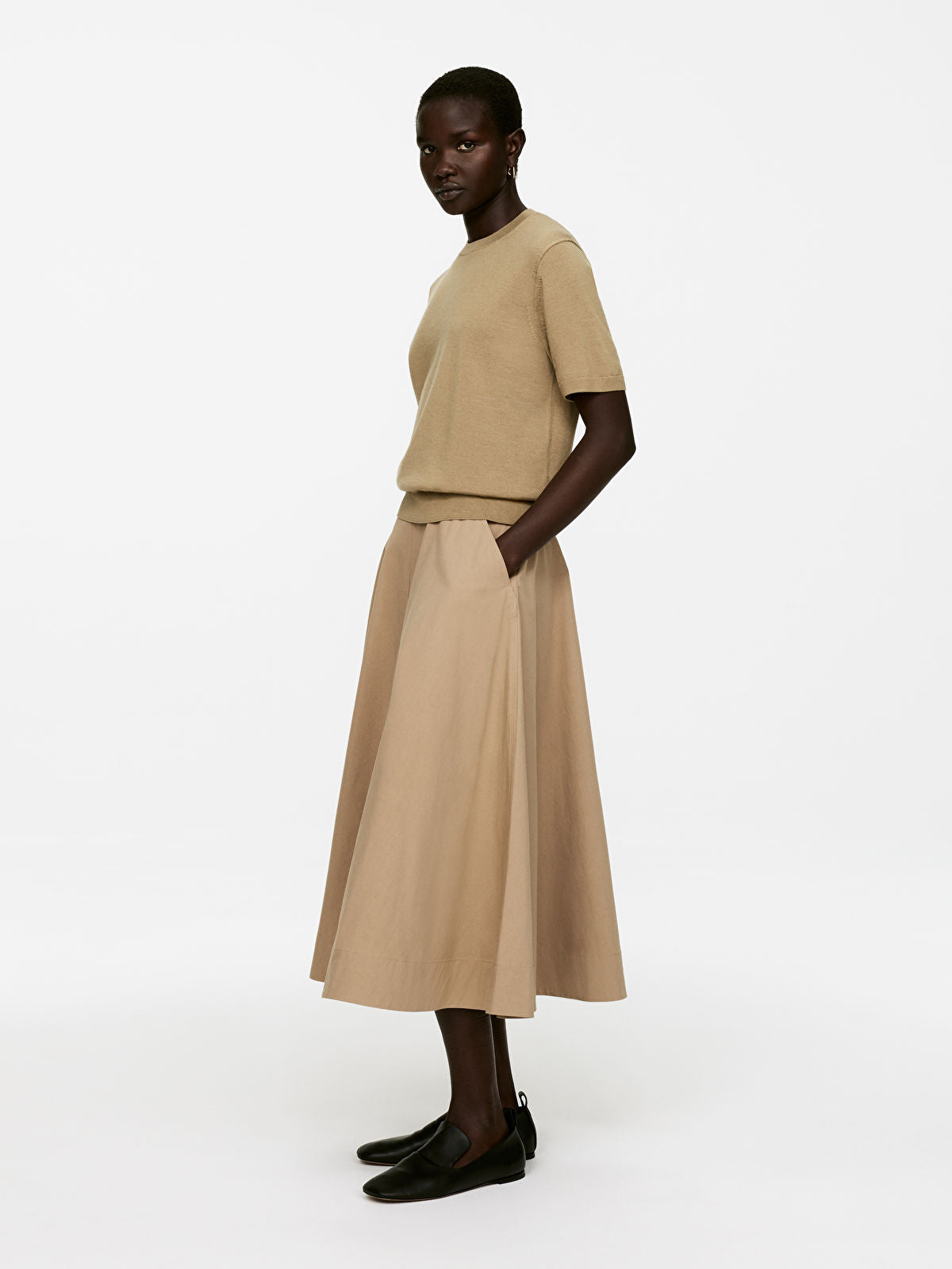 Maxi Poplin Skirt